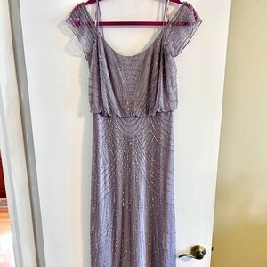 BHLDN lavender beads dress; worn once as maid of honor. Size 2 fits loose